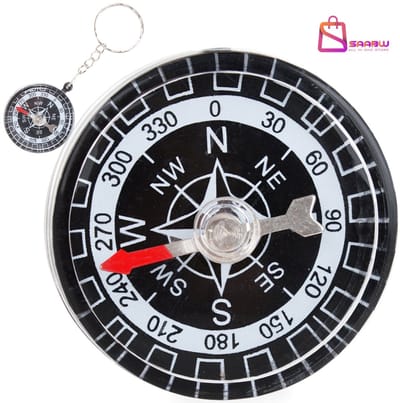 Pocket Kompas – Toeristisch Kompas met Sleutelhanger & Draaischijf – Wandelen, Survival, Outdoor Navigatie – Zak kompas – kompas sleutelhanger – sleutelhangers – 34331