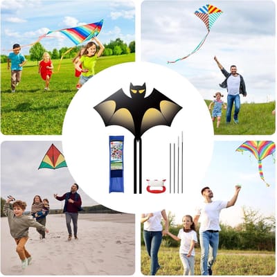 Grote Strandvlieger - Outdoor Speelgoed - Actief Buiten Spelen - Comfortabele Handgreep - 140 cm Breed - Kleurrijk Ontwerp