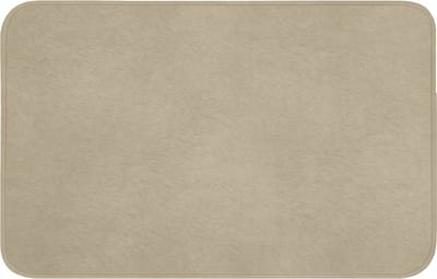 WC mat 80x50 cm - Antislip - Zandkleur - Korrelige structuur - Beton - Toiletmat - Vloermat - Douchemat - Toilet tapijt - Toiletmatten