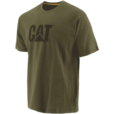 Caterpillar Heren TM Logo T-shirt met korte mouwen XL groen