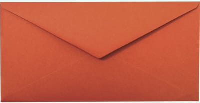 Ecologische rode enveloppen A4 - 110 x 220 mm - 25 stuks - NK natgelijmde - 120 gram - Materica - Netuno