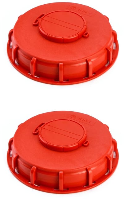 Allecto - Deksel Kunststof - 16 cm voor Tank 1000 l - Duurzaam en Ventilatiegat - 2 Stuks - Hoge Sterkte en Corrosiebestendig - Geschikt voor...