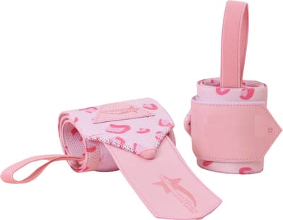 Bovista Wrist Wraps - Lifting Straps - Crossfit Grips - Polsband - Krachttraining - Fitness - Deadlift - Roze