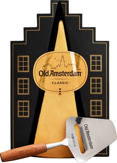 Old Amsterdam Vintage met Kaasschaaf – Kaascadeau Set 300g met Mini Schaaf – Borrelpakket