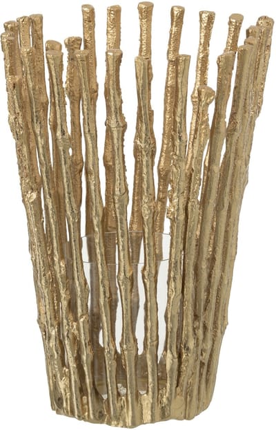 J-Line kaarshouder - aluminium - goud - large