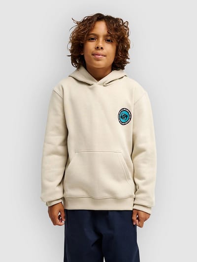 Sweatshirt met capuchon met bedrukte motieven op de borst en achterkant kind Quiksilver Graphic