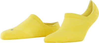 FALKE Cool Kick onzichtbar eenkleurig functioneel materiaal footies dames geel - maat 37-38