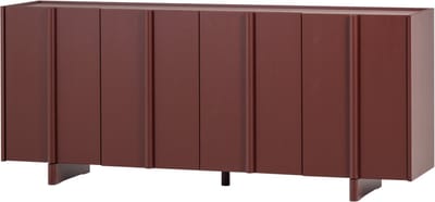 WOOOD Basu Dressoir - Grenen - Bordeauxrood - 85x200x46