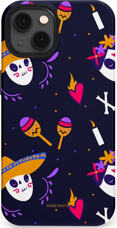 Casetastic Hoesje Geschikt voor Apple iPhone 13 Magsafe - Stijlvolle Beschermende Duo-layer Case - Muertos fiësta