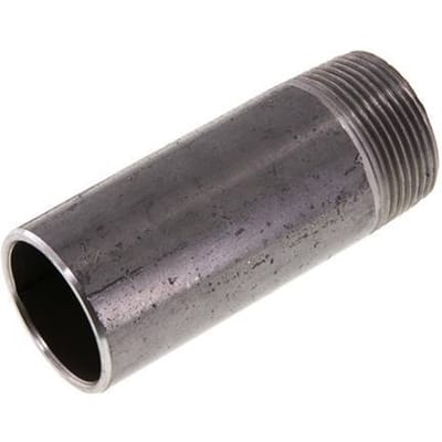 R 1 1/4'' Buitendraad x 42.4mm Stalen Pijpnippel met Las uiteinde 50 Bar DIN 2982 - 100mm [2 Stuks]