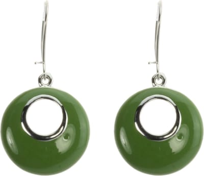 Behave - Ronde oorhangers met groene accentkleur - Fris voor dagelijks gebruik