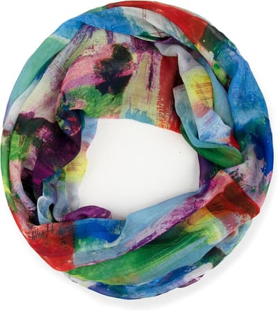 Dames Tube Sjaal - Sjaal Foulard - Zomerse Outfits - Zijdezacht Lichtgewicht - 85 x 48 cm - Multicolor