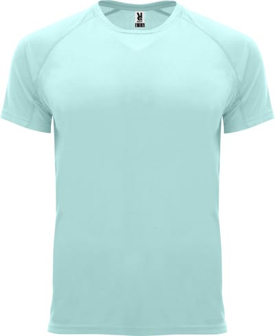 Mintgroen heren 2 pack sportshirt korte mouwen Bahrain merk Roly maat S