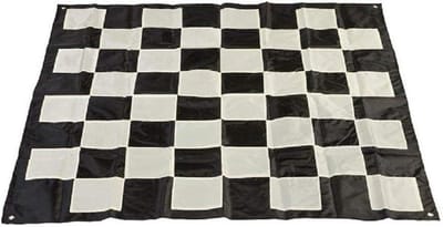 Tuinschaakmat - Buitenspel Schaakveld - Buiten Spelen - Inclusief Haringen en Tas - 140x140 cm - Nylon