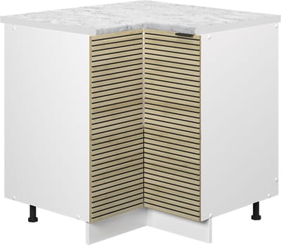 Vicco Fame-Line Hoekkast – 80.5 cm, WB Marmer Eiken paneel