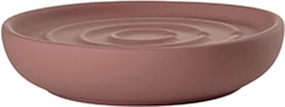 Zone Denmark Nova One Zeepbakje - Porseleinen Zeepschaaltje - Toilet & Badkamer Accessoires - Ø 11 cm - Peach Red (rood)