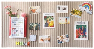 Viltwand - Prikbord - Decoratief vilten prikbord - Vision Board - 24 x 16 inch - Groot prikbord - 0,35 inch dik - Opvouwbaar - Fotodisplaybord - Geschikt voor school, thuis, keuken, kantoormuren - 40 x 60 cm - Kameel