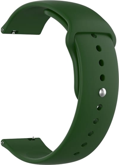 Siliconen bandje - geschikt voor Garmin Venu 2s / 3s / 4 (41mm) / Vivoactive 4s / Forerunner 255s / 265s - Huawei Watch GT 5 Pro - 42mm / GT 6 / GT 5 / GT 4 - 41mm - maat S / M - donkergroen