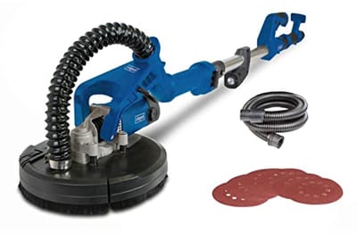 Wand- en plafondslijper voor professioneel gebruik, 710 W, Ø 225 mm, verstelbare slijpkop, telescopisch, inclusief afzuigadapter, afzuigslang & LED-werklamp