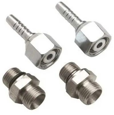 Vetus Rechte Connector Brandstoffilter Zilver 10 mm