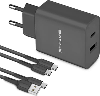Oplaadbundel 1 Meter - Geschikt voor Samsung Galaxy telefoon en tablet - 20W USB C Adapter met USB-C Kabels