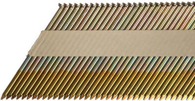 D-Kop Strippen Nagels 60mm 34 Graden Geel/Zink Binnen/Buiten Gebruik (2000 Stuks)