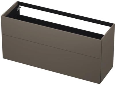INK - Onderkast 2 Laden Push To Open 65cm Gelakt - 1400x450x650 Mm - Mat Taupe