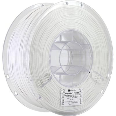 Polymaker PC04002 PC04002 Filament PC-ABS Hittebestendig, Slagvast 1.75 mm 1000 g Wit 1 stuk(s)