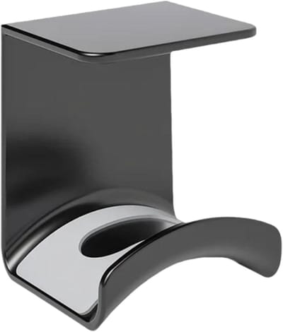 QTTVBTNA - Gaming Koptelefoonstandaard – Decoratieve Muurhouder & Hoofdtelefoon Haak met Plakstrip, Compacte Opbergoplossing, Ruimtebesparende Organizer voor Bureau, PC & Console Setup
