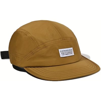 Casquette de Baseball Rétro Américaine à Panneaux Souples 5 Panneaux - Chapeau d'Été à Visière Duckbill Protection Solaire, Casquette Casquette Pare-Soleil Décontractée Multicolore en Option brown