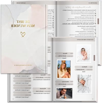 Diaries met aquarel hartpatroon voor kinderen, aandacht en begeleiding bij ontwikkeling