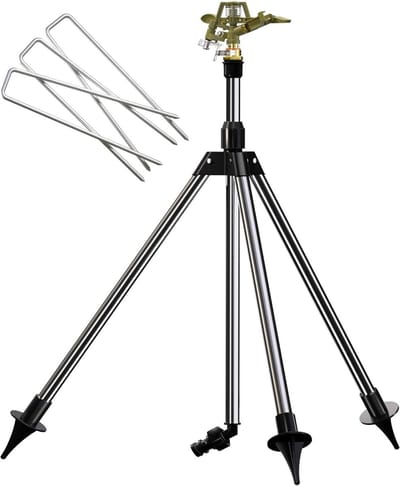 Gazonsproeier - Impulssproeier Tuinsproeier - Grote Oppervlakken Besproeien - Telescopische Standaard - Tot 27m Bereik - Multicolor