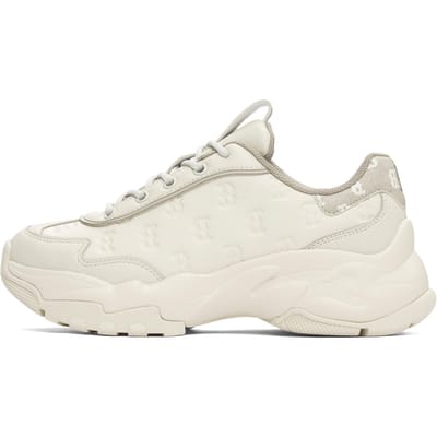 MLB Big Ball Chunky Mode Couple Vintage Semelle Épaisse Chaussures Papa Baskets Unisexe Beige 3ASHBEM4N-43BGS 42