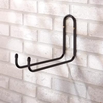 Mottez Dubbele haak zwart Ø10mm en 32 cm diep