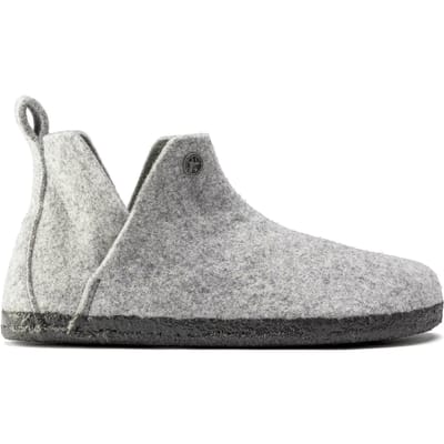Birkenstock Andermatt pantoffels lamsvel grijs uni (1017884)