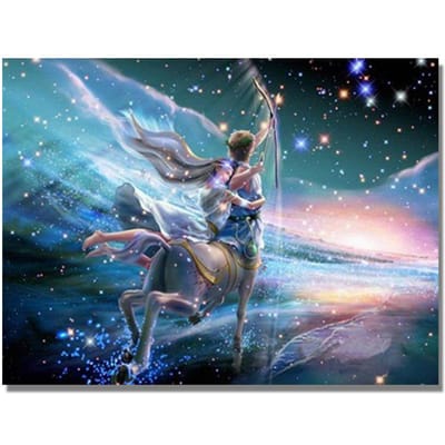 5D Diy Diamond Painting 12 Zodiacal Diamond Borduren Sterrenbeelden Sterrenlandschap Kruissteek 20X30CM gray