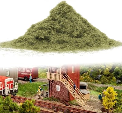 Natuurlijke Kunstgrasplant voor Modelspoorwegen, Decoratie, Landschapsarchitectuur, 30g Zak, Donkergroen Kunstgras