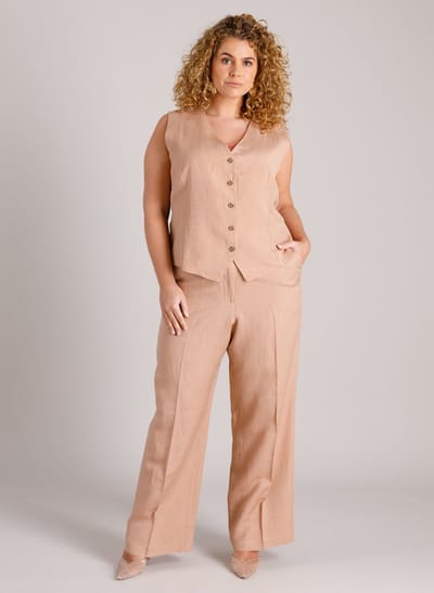 YEST CURVE Hedwig Essential Bottoms - Baked Clay - maat W3(52) / L30