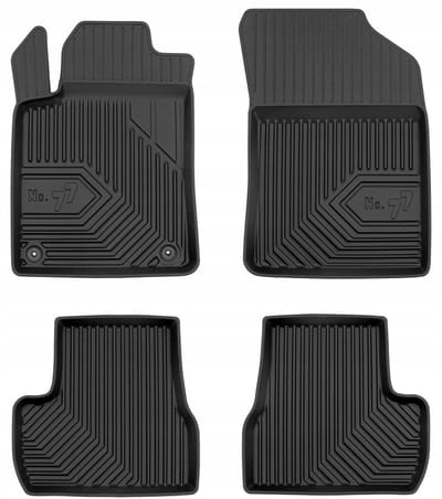Frogum - No.77 - Automatten 3D - Geschikt voor CITROËN C3 II (2009-2016) - 4-delig - TPE Rubber - Zwart
