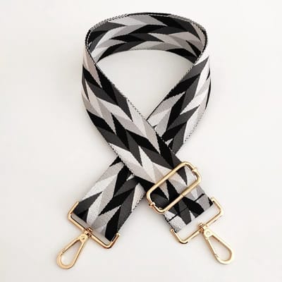 Dailygoods- Schouderriem Verstelbaar 75-130 cm - 5 cm Breed - Meerkleurig - Crossbody Riem - Afneembare Tasriem - Duurzaam Katoen