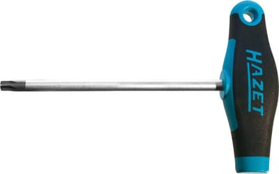 Torx Schroevendraaier - T-Greep Gereedschap - Werkplaats Gebruik - Ergonomische 2-Componenten Greep - 10 x 12 x 55 cm - Gebruind