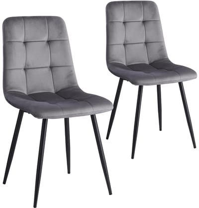 Golaro Eetkamerstoelen - Stoel - Stoelen voor Eetkamer, Woonkamer of Keuken - Stoelen Set Van 2 - Moderne Dining Stoelen - Grijs