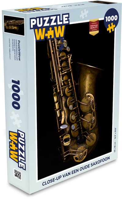 Puzzel Close-up van een oude saxofoon - Legpuzzel - Puzzel 1000 stukjes volwassenen
