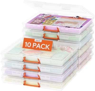 Dailygoody - Multifunctionele opbergdoos - Plastic bordspellen - Draagbaar met ritszak - 10 compartimenten - Voor documenten en ambachten - 12,6 inch ...