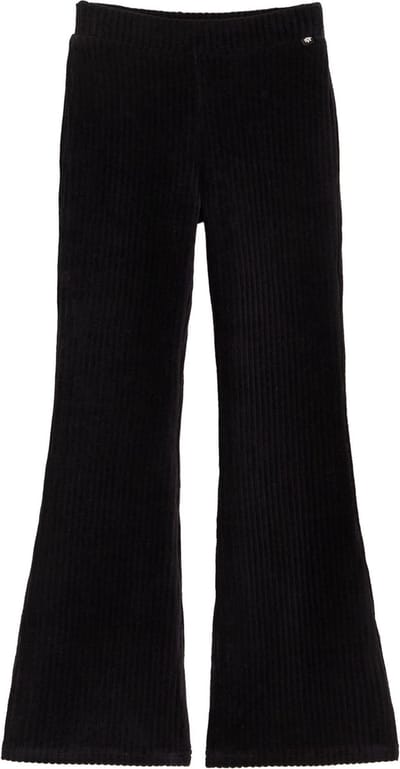 WE Fashion Meisjes velvet flared legging van ribstof