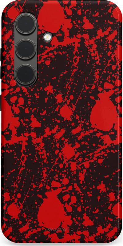 Casetastic Hoesje Geschikt voor Samsung S24 - Stijlvolle Beschermende Duo-layer Case - In de schaduw van bloed