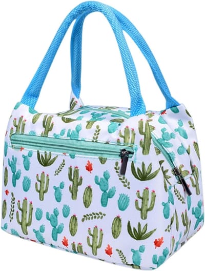 Lunch bag Lunch Bag Cooler Tote Bag Portable Insulated Box Food Container School Picnic Boys & Girls Kids Travel Lunch Box-Cactus