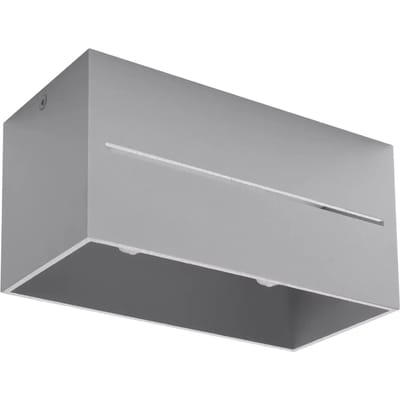 Sollux Lighting Plafondlamp Lobo - G9 - grijs - aluminium - 10x20x10cm