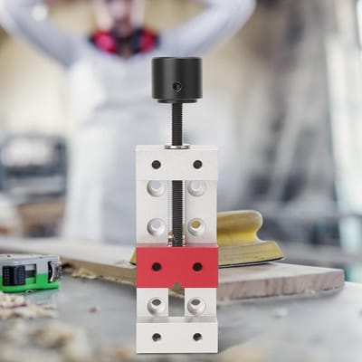 Dailygoods- Bankvise 50mm - Mini Aluminium Klem - CNC Bewerkt - Slijtvast - Precisie - Voor Boorpers