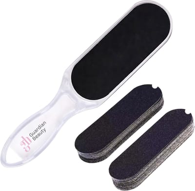 Guardian Beauty Voetvijl – Eeltverwijderaar – Dubbelzijdige vijl - Vervangbare Schuurpads – 10 stuks - Voet Pedicure -